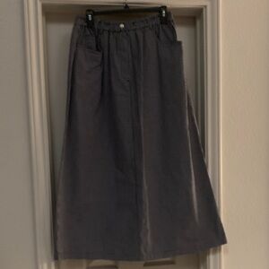 Susan Bristol Charcoal A-Line Skirt